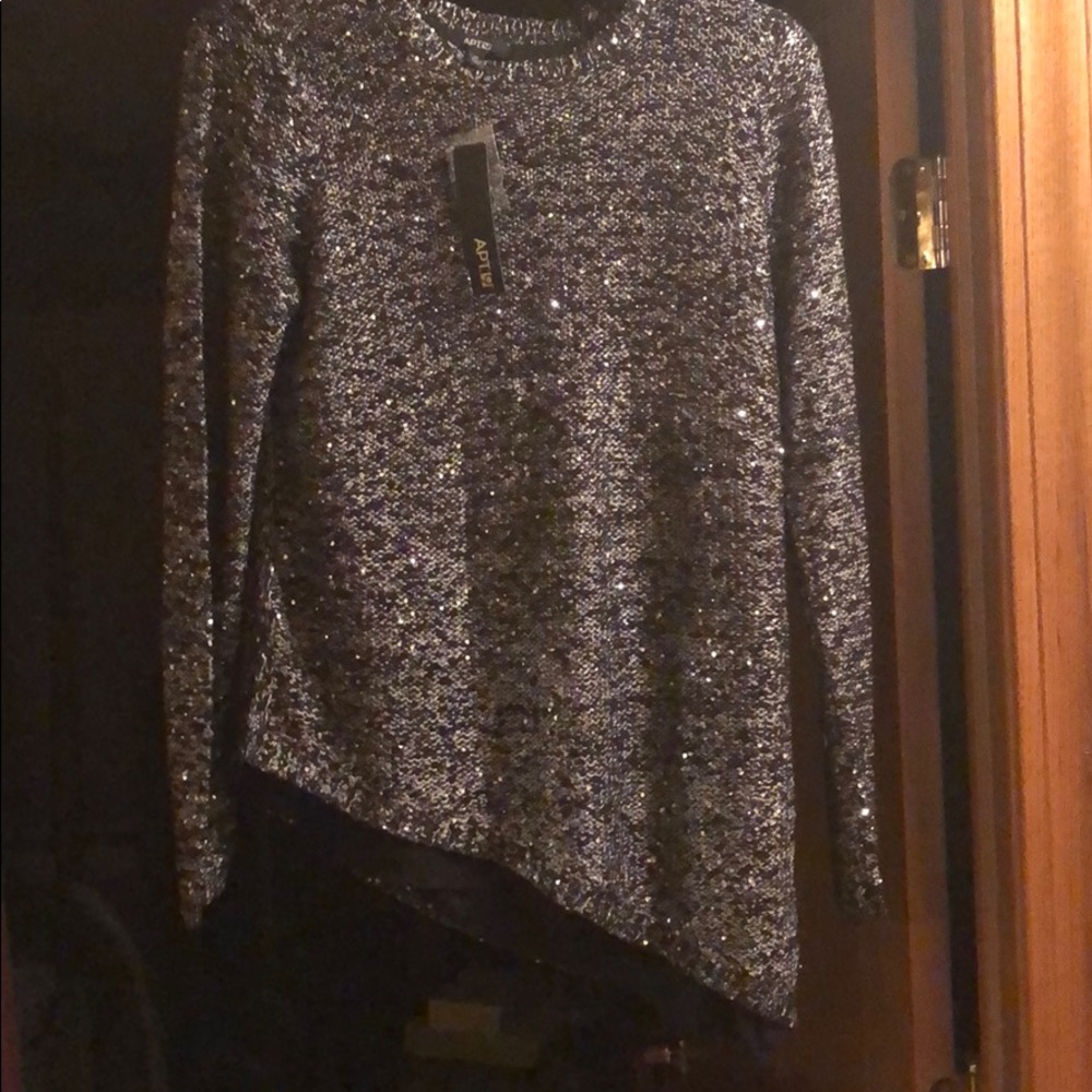 Sparkle black/silver sweater